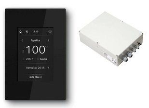 Пульт керування Tulikivi Touch Screen WIFI чорний + релейний блок (4,5-10,5 kW) 9_112177 фото