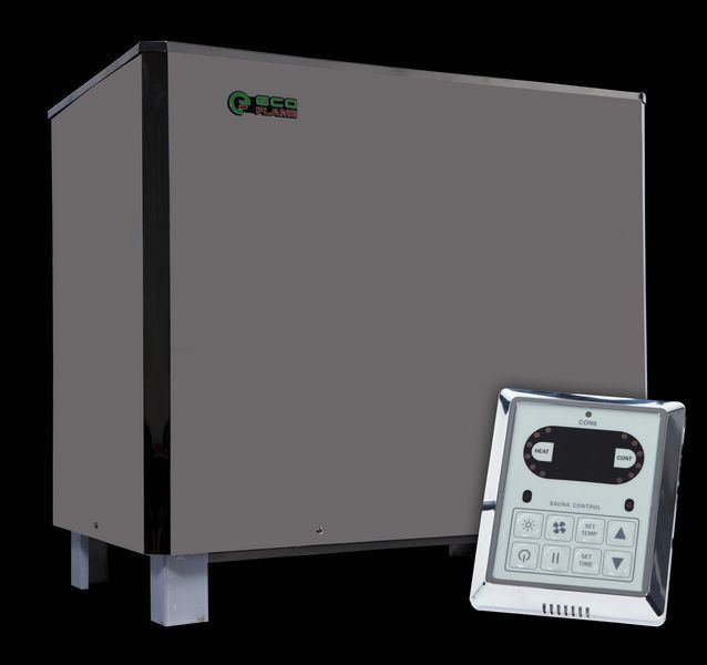Электрокаменка для сауны и бани EcoFlame SAM D-27 27 кВт + пульт CON6 9_112002 фото